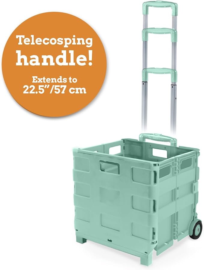 Ultra-Slim Rolling Collapsible Storage Pack-N-Roll Utility-carts, - Image 4