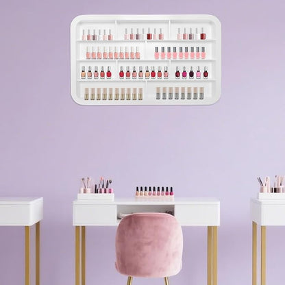 Wall Mounted Nail Polish Racks 4 Tier Hanging Nail Polish Storage Holder - Image 2