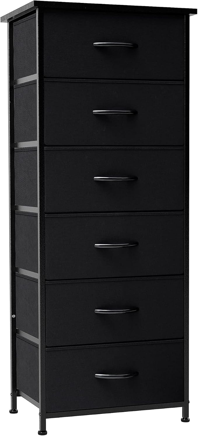 Tall 6-Drawer Fabric Dresser Tower by CrestliveProducts