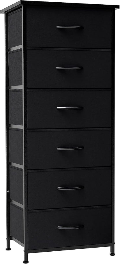 Tall 6-Drawer Fabric Dresser Tower by CrestliveProducts