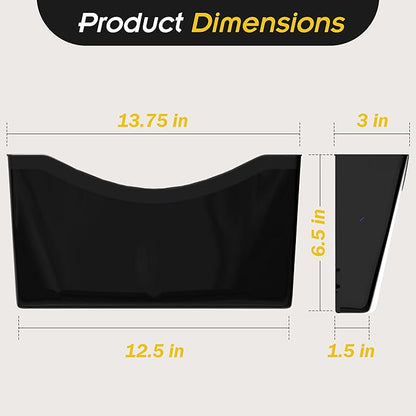 Kuntine.B 3 Pack Black Single Pocket File Holder Hanging Wall Organizer - Image 2