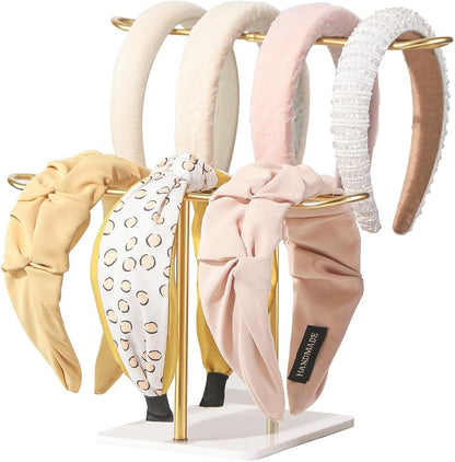 2 Tier Headband Holder, Metal Hair Band Organizer, Ear Diplay Stand, Hair by Pangkeep
