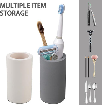 Diatomite Toothbrush Holder for Bathroom Sink, Countertop Organizer, Quick Dry - Image 5