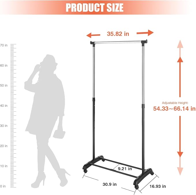 Whitmor Adjustable Garment Rack - Image 5