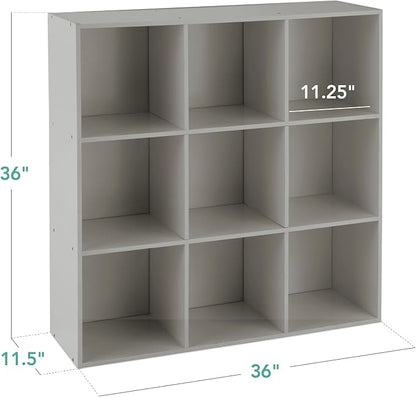 Best Choice Products Kids Bookcase 9-Cube Storage Organizer, 11in Shelf Opening - Image 2