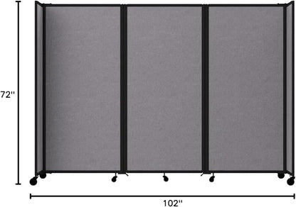 Versare Room Divider 360 Portable Wall Partition | Folding Panels | Large - Image 9