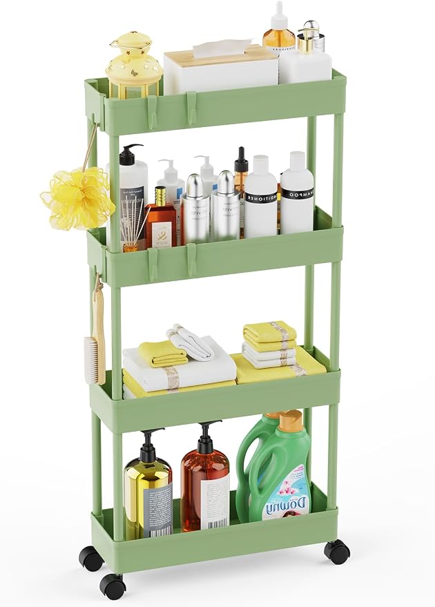 LEHOM 5.1" Slim Storage Cart by LEHOM