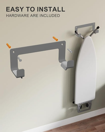 Ironing Board Hanger Wall Mount Stainless Steel, Y T Leg Ironing Board Holder - Image 5