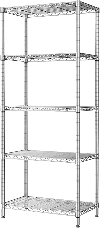 SINGAYE 5 Tier Storage Garage Shelving Units Heavy Duty Wire Shelves Pantry by SINGAYE