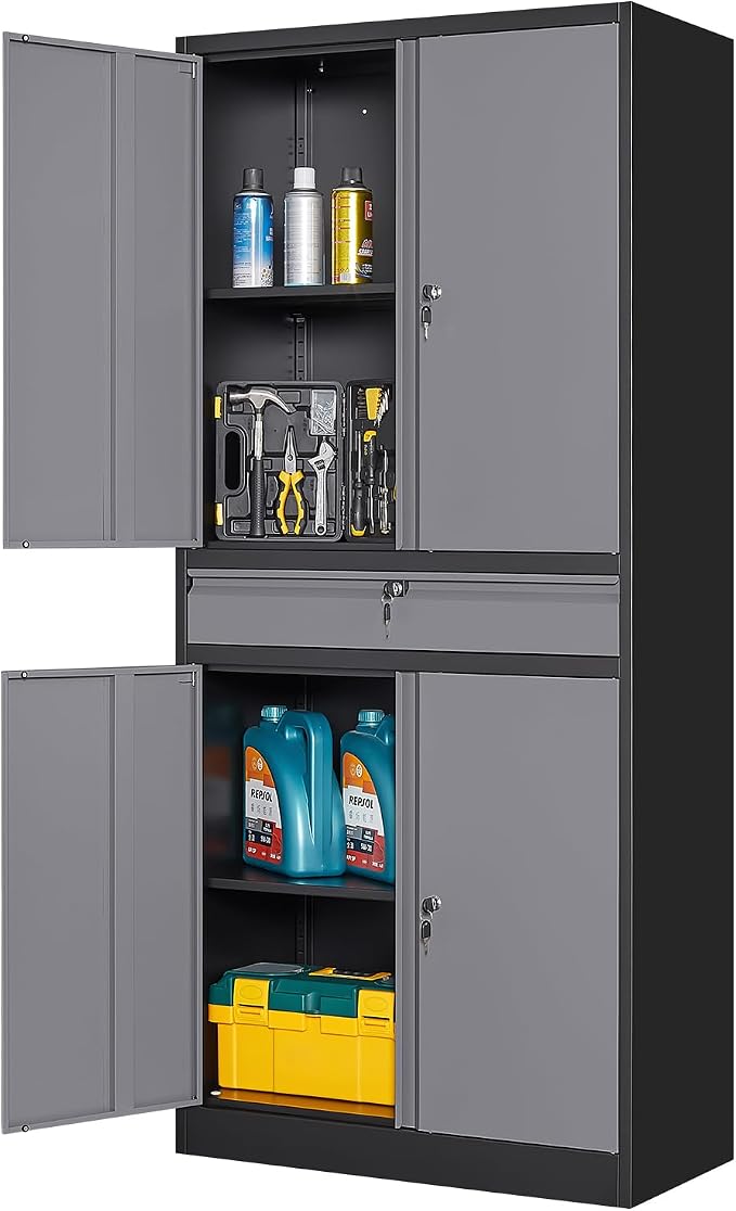 Yizosh Metal Garage Storage Cabinet by Yizosh
