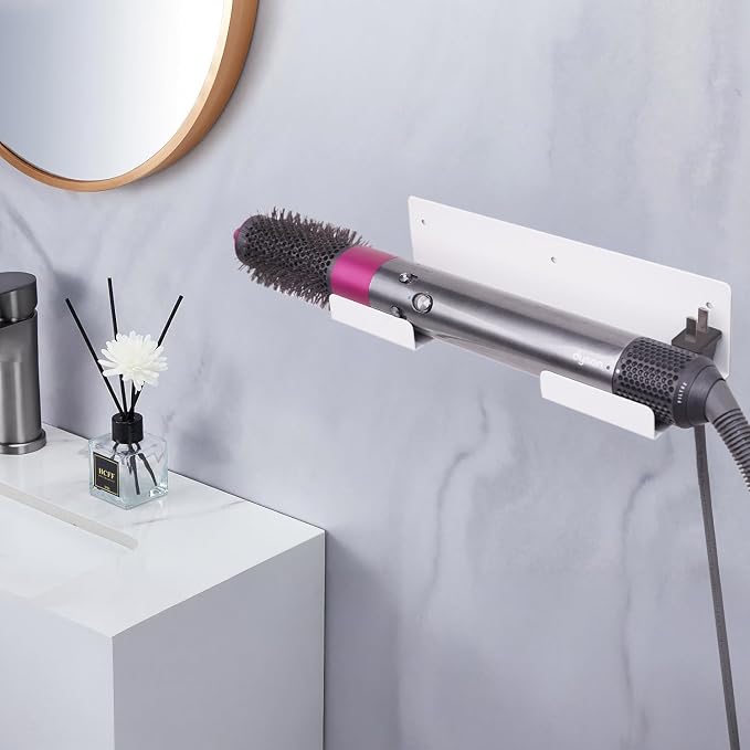 Dyson Straightener Holder, Hair Dryer Holder Wall Mount for, Adhesive Curling - Image 7