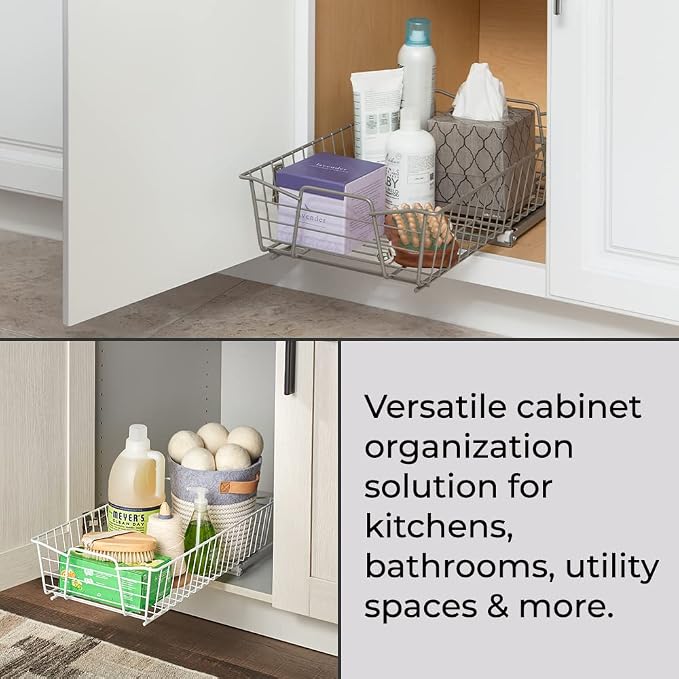 ClosetMaid Pull Out Cabinet Organizer, Heavy Duty, Slide Out Pantry Shelves - Image 4