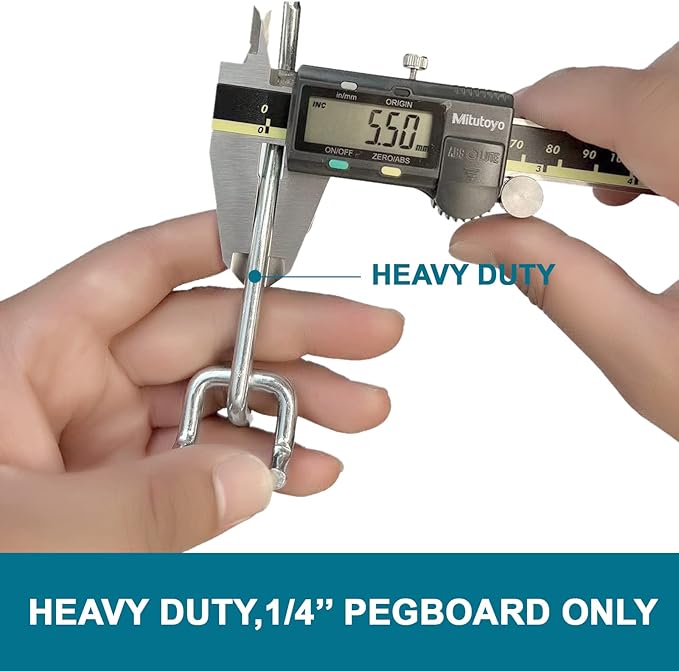1/4 inch Extra Thick Pegboard Accessories Kit, Only Suitable - Image 5
