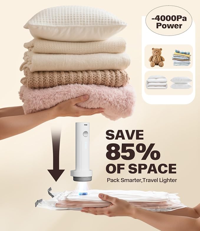 Vacuum Seal Bags with Rechargeable Pump - Image 4