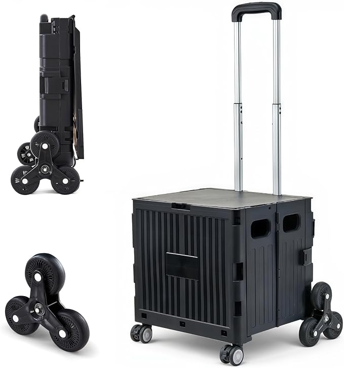 Utility Cart Foldable Shopping Cart Book Storage Cart, by Unknown