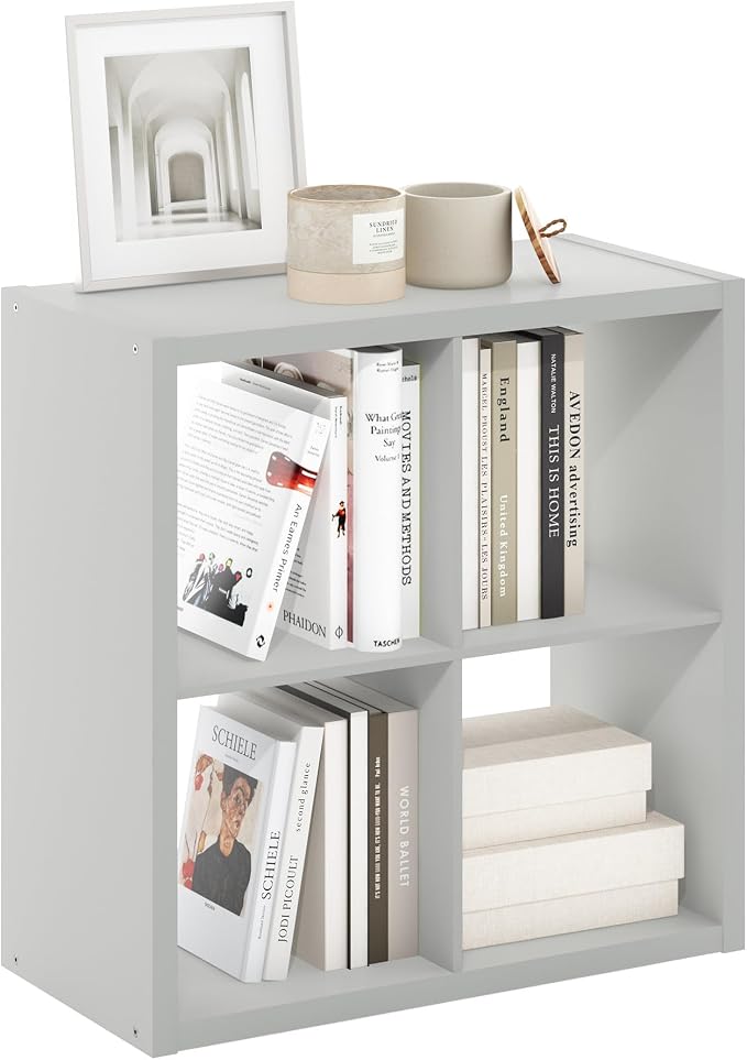 4-Cube Cubicle Bookshelf, Cube Bookcase - Image 5