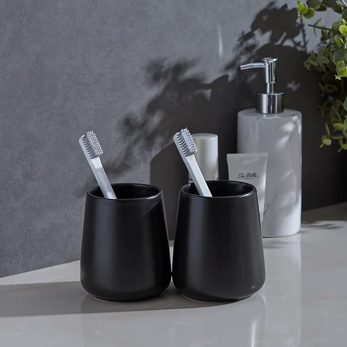 Matte Black Toothbrush Holders for Bathroom - Image 7