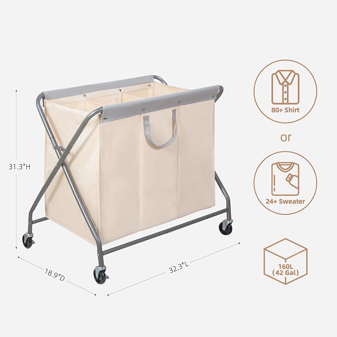 STORAGE MANIAC 160L Collapsible Laundry Hamper - Image 3