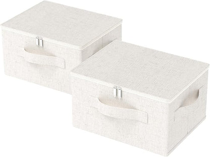 Underbed Storage Box with Lid, Foldable Clothes Organizers, Fabric Bins by Unknown