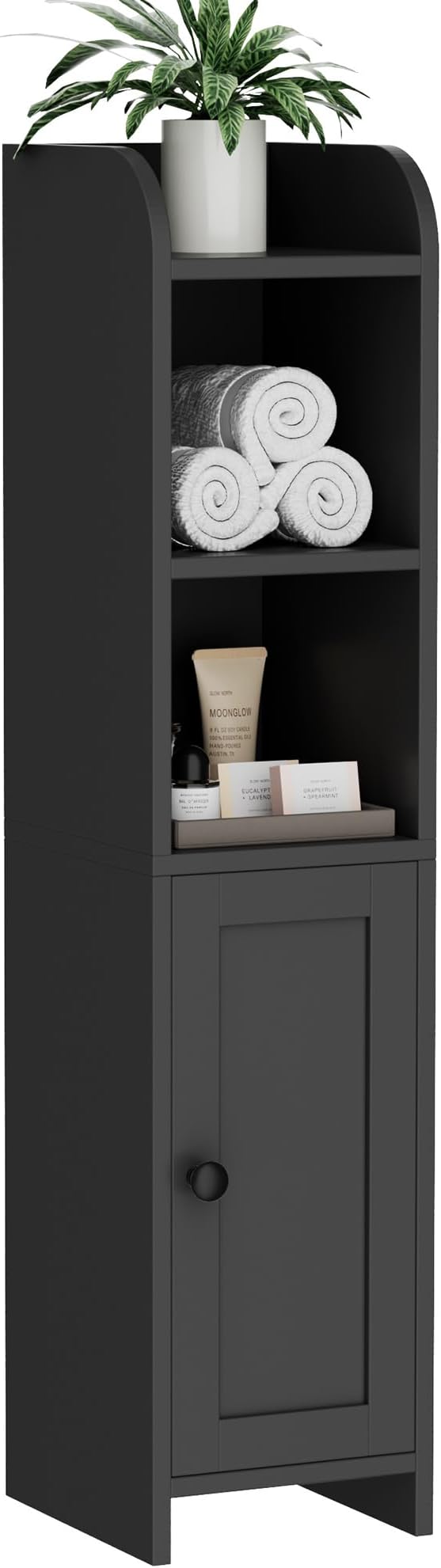 Homhedy Small Bathroom Storage Cabinet, Narrow Toilet Paper Cabinet | Corner by Homhedy