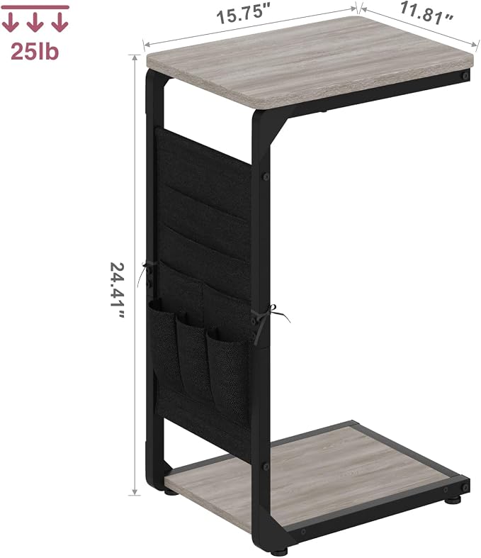 TV Trays for Eating on Couch Side Tables that Slide Under Dinner TV Tray Table - Image 2
