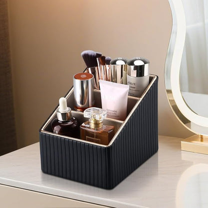 KINGFOM 3 Slot PU Leather Remote Controller Holder, Home Sundries Storage Box - Image 8
