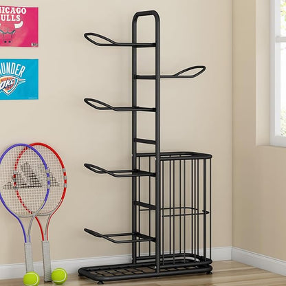 Sports Ball Storage Rack | Adjustable Vertical Stand - Image 6