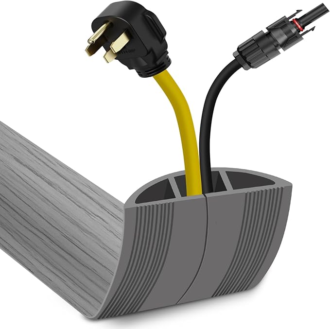 Floor Cord Cover 3.3FT Cord Covers by JAHOMFAI