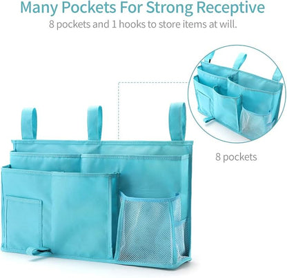Bseash Bunk Bed Organizer, Bedside Caddy Hanging Bed Organizer Storage Bag 8 - Image 2