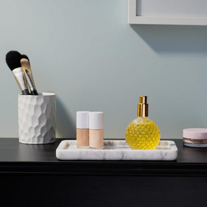 Cork & Mill Marble Tray for Bathroom Countertop, Kitchen Counter, or Catchall - Image 5