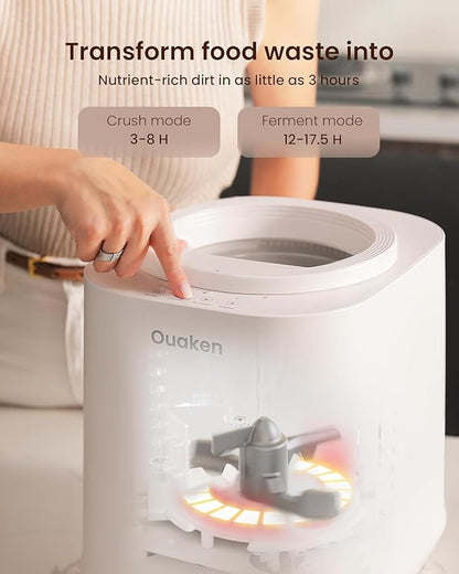 4L Electric Composter for Kitchen, Smart Countertop Compost Bin, Odorless | Low - Image 3