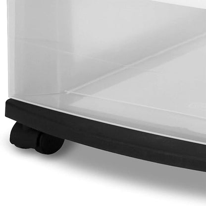 3 Drawer Rolling Plastic Storage Cart - Image 6