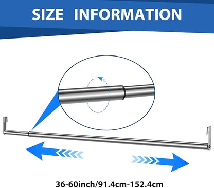 Threehoney Expandable Closet Rod - Image 2