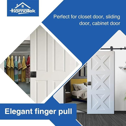 HOMOTEK 2-3/4 Inch Square Recessed Sliding Closet Door Finger Pulls, Inner Dia - Image 6