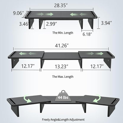 Zimilar Dual Monitor Stand Riser, Monitor Stand - Image 2