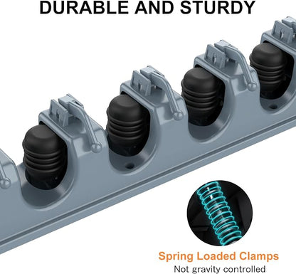 nacena Broom Holder Wall Mount, 2 Packs grey Wall Hanging Garden Tool & Utility - Image 3