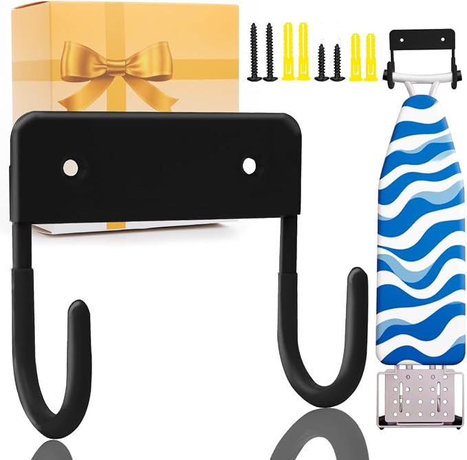 Ironing Board Holder Wall Mount, 5-Inch Wall Mount Ironing Board Hanger by Unknown