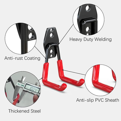 3-H Garage Wall Hooks 10 Pack, Garage Hooks Heavy Duty - Image 4