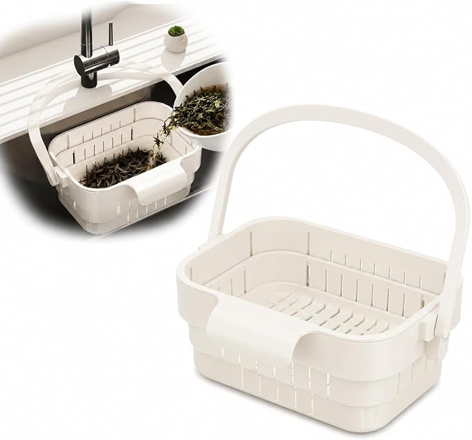 Foldable Sink Drain Basket, Hang Collapsible, Colander by Unknown