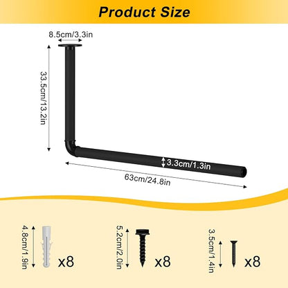 Surfboard Wall Mount or Ceiling Rack, Heavy-Duty Overhead Garage Storage Rack - Image 2