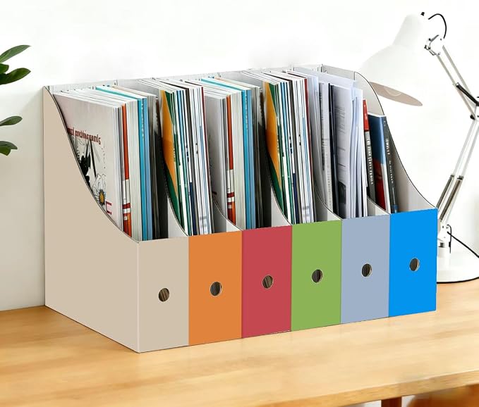 Limitliho 24 Pack Fresh Color Cardboard Magazine Holder - Image 2