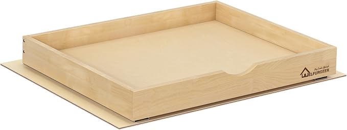 WelFurGeer Premium Birchwood Pull-Out Cabinet Drawers, Heavy-Duty Cabinet by WelFurGeer