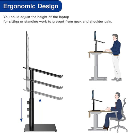 BESIGN LSX6 Computer Holder Stand, Ergonomic Adjustable Notebook Riser - Image 6