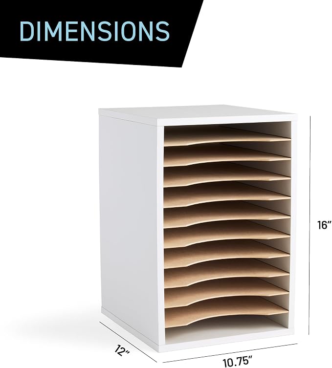 Safco Products Vertical Desktop Sorter, 11 Compartment - Image 2