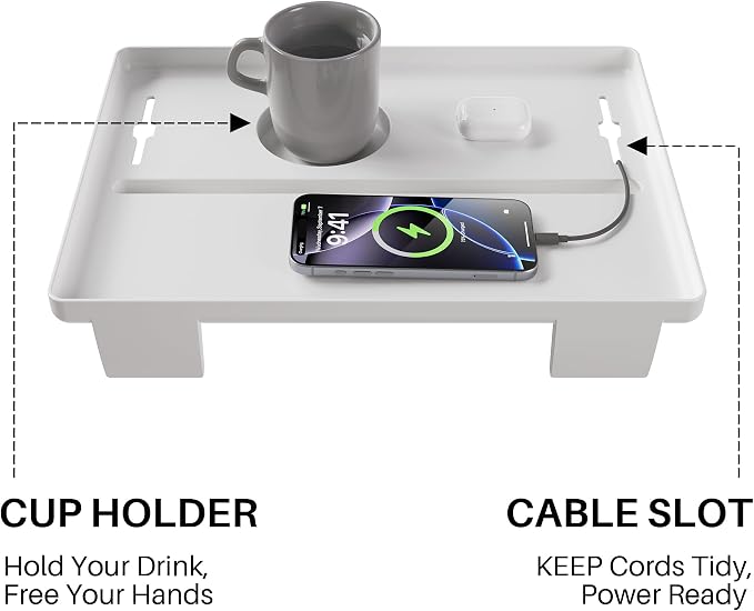 JOYMOOP Clip-On Bedside Shelf for Bunk Beds, Dorm Room Essentials, Bedside Caddy - Image 7