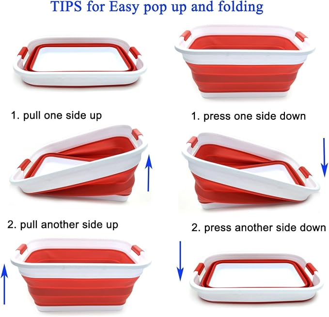 SAMMART 41L Collapsible Plastic Laundry Basket-Foldable Pop Up Storage - Image 7