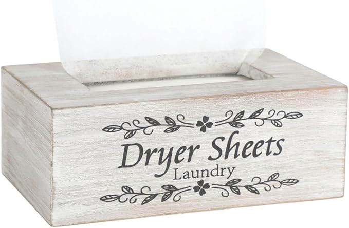 Dryer Sheet Holder Farmhouse Laundry Room Decor by nakolulu