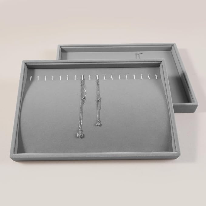 Velvet Jewelry Display Tray For Bracelet Pendant Necklace, Drawer Insert - Image 5