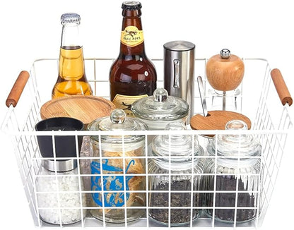 LeleCAT Large white wire baskets - Image 3