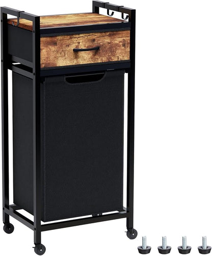Laundry Hamper, Laundry Sorter, Rolling Laundry Basket by Timberer